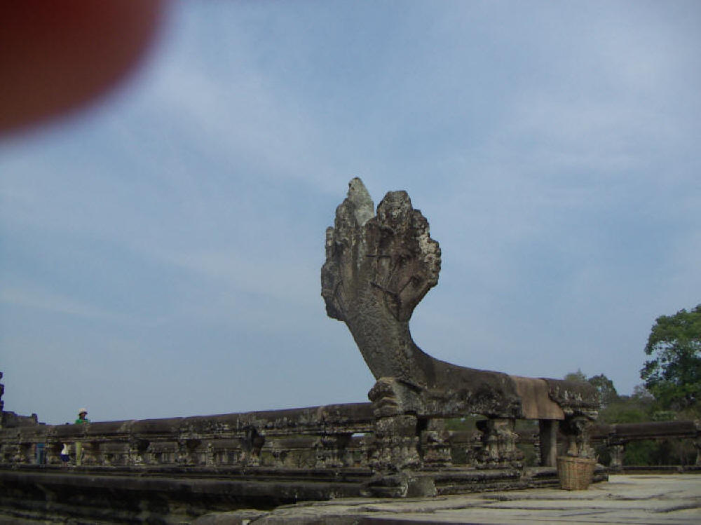 A huge serpent in Angkor Wat