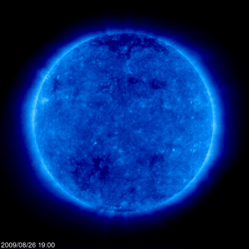 The sun as seen with lasco in 2009