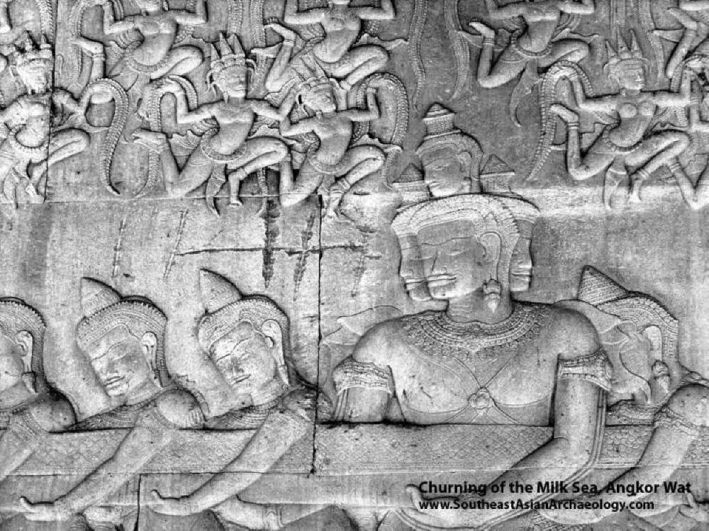 Holding back the serpent at Angkor Wat